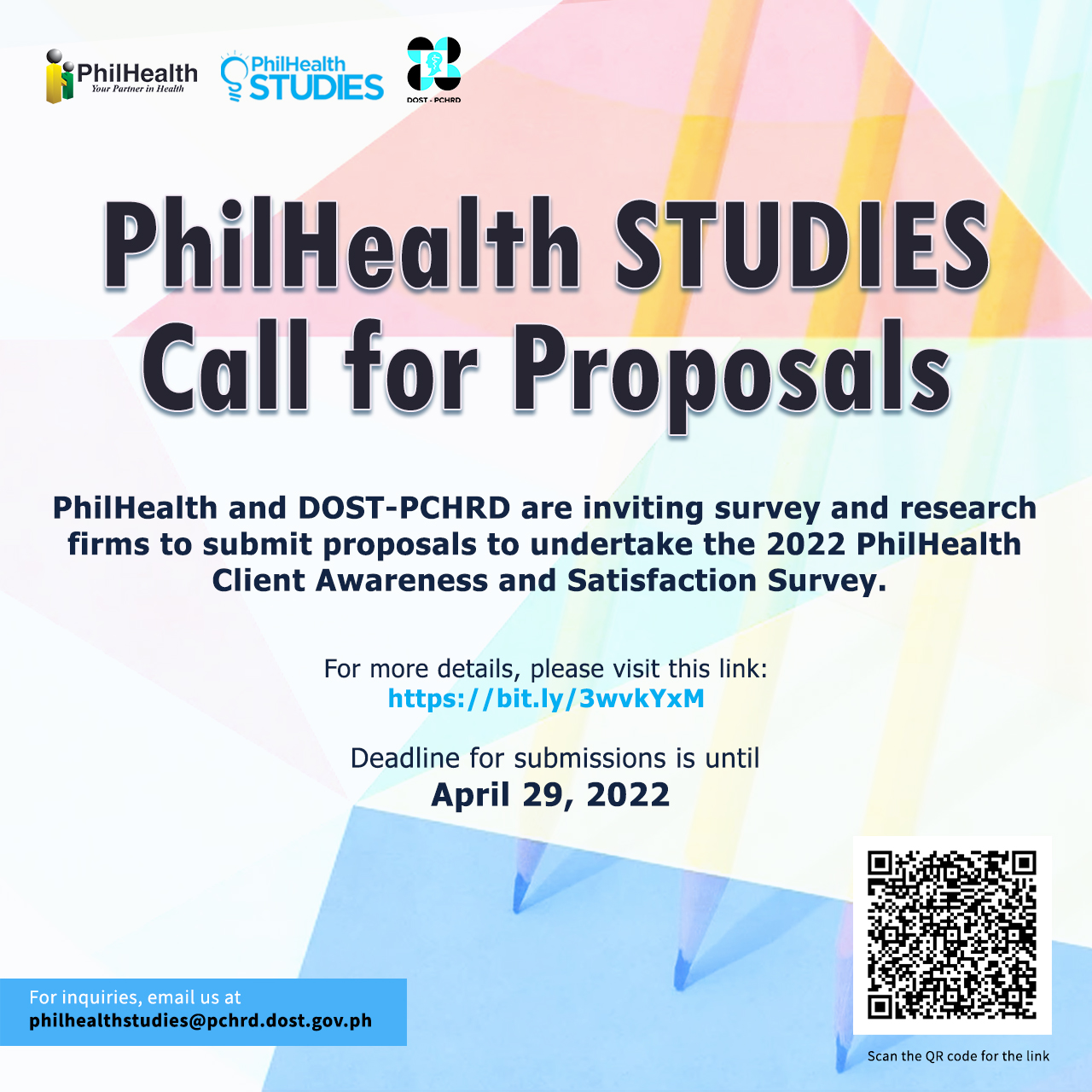 Call for Proposals: Consultancy Services for the Implementation of the 2022 PhilHealth Client Awareness and Satisfaction Survey