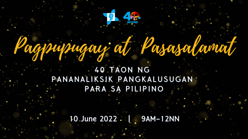 Pagpupugay at Pasasalamat: 40 Taon ng Pananaliksik Pangkalusugan para sa Pilipino