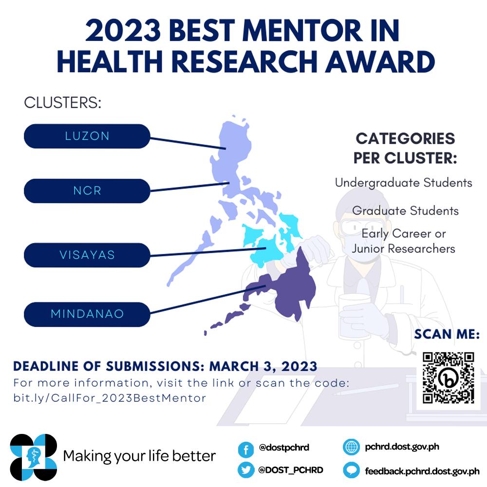 Call for nominations: 2023 Best Mentor in Health Research Award