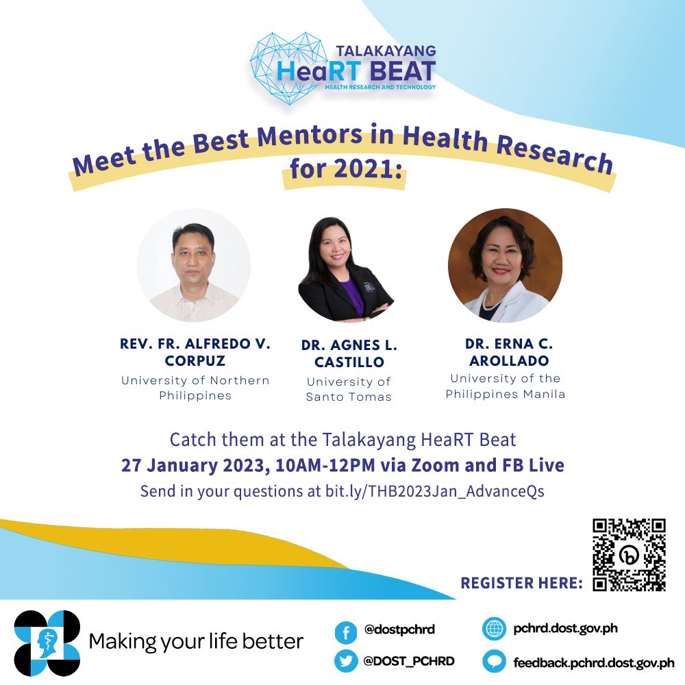 Mga pinarangalan ng Best Mentor in Health Research Award, tampok sa media conference ng DOST-PCHRD