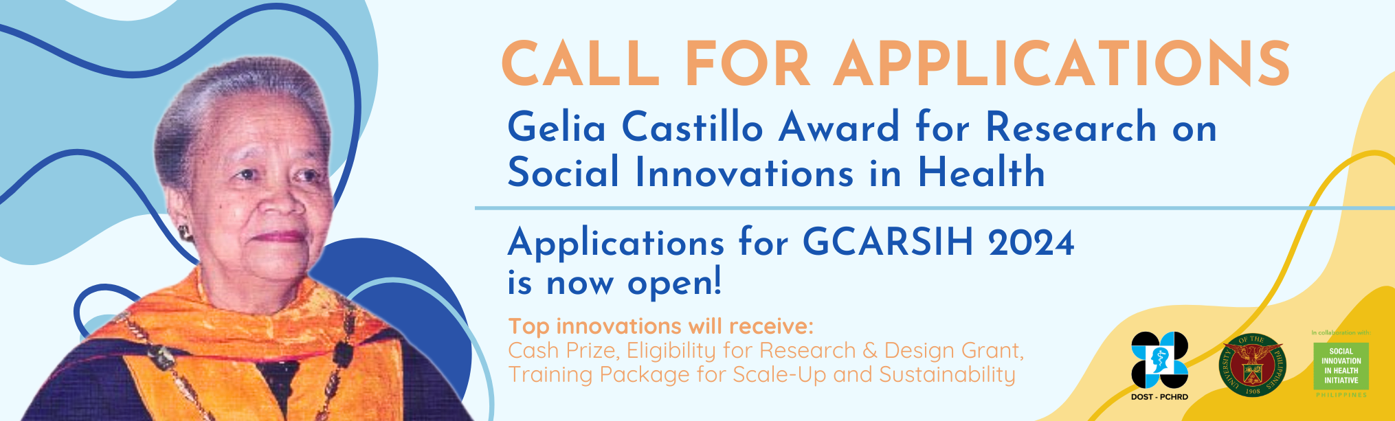Call for Submissions: The Gelia Castillo Award for Research on Social Innovations in Health (GCARSIH) 2024